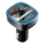 Transmetteur fm bluetooth 5. 0 - lemon2 - modulateur mains libres - qc3. 0 - double chargeur usb - noir ...