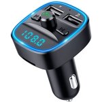 Transmetteur fm bluetooth - sosenfer - adaptateur radio - chargeur usb - mains libres - noir