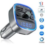Transmetteur fm bluetooth voiture chargeur lecteur mp3 artizlee adaptateur radio sans fil kit �metteur ...