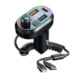 Transmetteur fm bluetooth pour voitureqc3. 1 chargeur rapid voiture 25w2 usb port12 couleurs Éclairage ... Transmetteur fm bluetooth pour voitureqc3. 1 chargeur rapid voiture 25w2 usb port12 couleurs Éclairage ...
