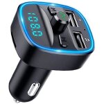 Transmetteur fm de voiture bluetooth transmetteur fm bluetooth adaptateur sans fil voiture lecteur mp3 ...