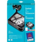 Avery - zweckform 3562 transparent pour rtroprojecteur a4 imprimante laser photocopieuse transparent ...