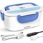 Travelisimo lunch box gamelle chauffante lectrique pour voiture camion bureau travail 220v + 12v chauffe ...