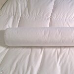 Traversin - castex couettes naturelles - 180 cm - canard - blanc