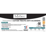 Traversin coton anti acariens - mortreux - 180 cms - dermafibre - blanc - toutes saisons Traversin coton anti acariens - mortreux - 180 cms - dermafibre - blanc - toutes saisons