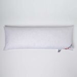Traversin naturel en plumes de canard coussin de grossesse oreiller de corps 145x40 cm avec taie de traversin ...