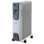 Trebs 99405 - radiateur  huile - chauffage lectrique  lhuile mobile avec roues - blanc