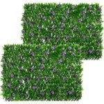 Treillis de jardin avec feuilles artificiellesmur de haieclture dintimit extensible haie feuillage ...