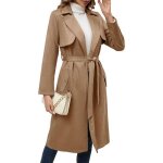 Trench - coat femme - khaki - long - xxl - tissu su�d� - �l�gant automne hiver