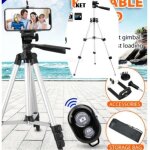 Trépied caméra - non spécifié - portable - adaptable pour téléphone et gopro - 4 sections - sac inclus ... Trépied caméra - non spécifié - portable - adaptable pour téléphone et gopro - 4 sections - sac inclus ...