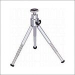 Tr�pied t�lescopique portable - mini tr�pied pour appareil photo et cam�scope - acier - gris