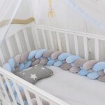 Tresse de lit bebe 4 brins tour de lit tresse tour de lit b�b� gar�on tresse anti collision lit pare ...