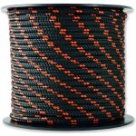 Tresse - r�sistance 200 kg - � 3 mm x 25 m - noir et orange