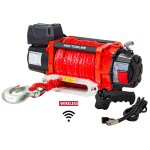 Treuil lectrique 12v 8164 kg cble 26m synthtique tlcommande sans fil mw tools sel820012sr