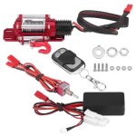 Treuil rc treuil en mtal daccessoire de voiture de chenille de vhicule  lchelle 1 / 10 rc avec tlcommand ...