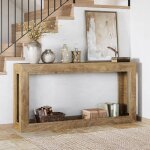 Tribesigns table console �troite160�30�80 cmtable dentr�e allong�e � placer derri�re le canap�ch�ne clair ...
