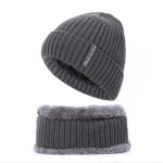 Tricots hiver bonnet charpe ensemble bonnet echarpe htricot chaud cache - cou pour homme femme - gris ...