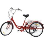 Tricycle adulte 24 6 vitesses 3 roues v�los tricycle adulte & l�ger
