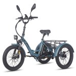 Tricycle cargo �lectrique pliable fafrees f20 mate 48 v 21 ah bleu