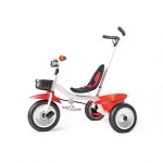 Tricycle pour enfants laizere� rouge et blanc - 2 en 1 avec p�dales et panier de rangement - 18 mois ...