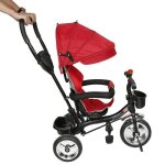 Tricycle enfant avec poussette - rouge - mixte - 1 - 5 ans - 30 kg