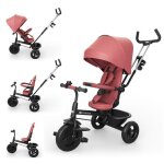 Tricycle �volutif 6 - en - 1 - kinderkraft - aston 2 plus - si�ge 360� click & twist - canopy r�glable ...