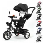 Tricycle �volutif b�b� avec si�ge pivotant � 360� v�lo 1 - 6 ans - tricycle b�b� capote extensible et ...