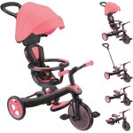 Tricycle �volutif - globber - 4 - en - 1 - 10 mois � 5 ans - rose corail