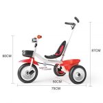 Tricycle �volutif qian pour enfant de 16 mois � 6 ans avec canne parentale amovible et grand panier - ...