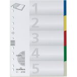 Trieur - durable - 5 intercalaires - plastique - format a4