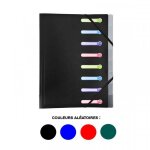 Trieur 8 compartiments 3 rabats + pochette intrieure couleurs assorties - exacompta