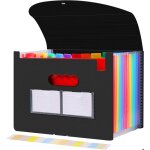 Trieur a4 extensible 12 compartiments - organiseur documents bureau grande capacit� accord�on - rangement ...