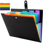 Trieur a4 - zgeer - extensible accordon - 7 compartiments - noir - 325 x 225 cm