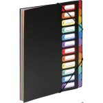 Trieur accord�on extensible 12 compartiments - rangement plastique pour documents a4 - organisation et ...