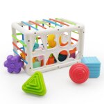 Trieur de cubes color�s de formes jouet sensoriel pour b�b�s et jeunes enfants de 18 mois