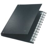Trieur  documents - esselte leitz - 59240095 - 24 compartiments - pp noir - a - z
