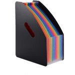 Trieur document - organiseur - a4 - 13 compartiments - extensible - noir