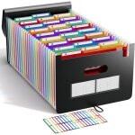 Trieur extensible a4 - zuuko - 26 pochettes - accord�on - a - z - noir mat - 3500 feuilles - 254x2286x254 ...