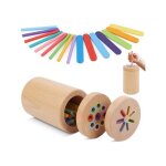 Trieur de formes et couleurs montessori - trieur en bois montessori - h�tre - motricit� fine - couleurs ...