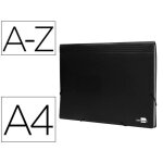 Trieur - liderpapel - a4 - 13 compartiments - 700 microns - noir opaque