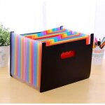 Trieur  soufflet classeur 24 pochettes organisateur document rangement expansion papier a4 avec etiquettes ...