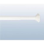 Tringle extensible entre 2 murs sans percage blanc - taille: 140  260 cm - coloris: blanc
