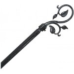 Tringle mtal 120  210 cm avec enbouts dco atmosphera - arabesque noir