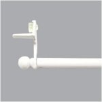 Tringle � rideaux autobloquante sans per�age fixvit extensible (extensible de 80 � 120 cm blanc) [251] ...