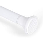 Tringle  rideau - autotracte - extensible 109  200 cm - montage sans perage - mtal blanc