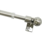 Tringle � rideau de caf� 2 supports et mat�riel de fixation � visser inclus barre extensible diam�tre: ...