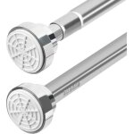 Tringle � rideau de douche extensible 50 - 85 cm sans per�age en acier inoxydable pour placard de douche ...