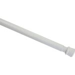 Tringle � rideau sans per�age � 23 / 26 mm - en acier blanc - longueur 90 - 140 cm