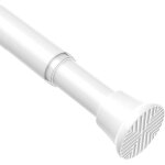 Tringle rideau sans per�age 78 - 162 cm blanc barre douche extensible lot de 1 blanc set accessoires ...
