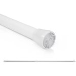 Tringle tlescopique - blumfeldt - stamina s - pour rideau de douche 70 - 120 cm - antidrapante